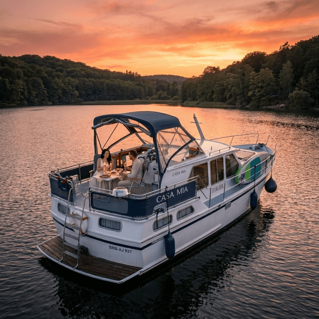 Sunset Bootstour in Potsdam am Abend auf der Havel